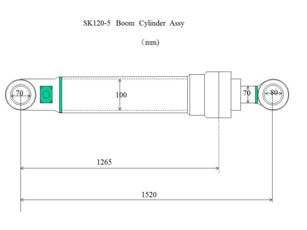 SK120-5boom cylinder