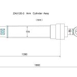 ZAX120-3 arm cylinder