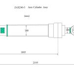 ZAX240-3arm cylinder