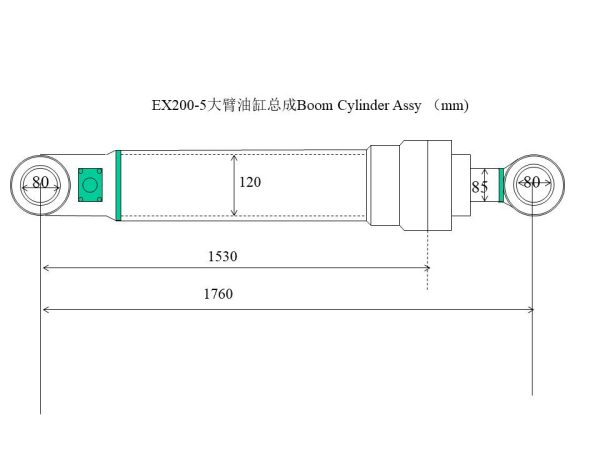 EX200-5 boom cylinder